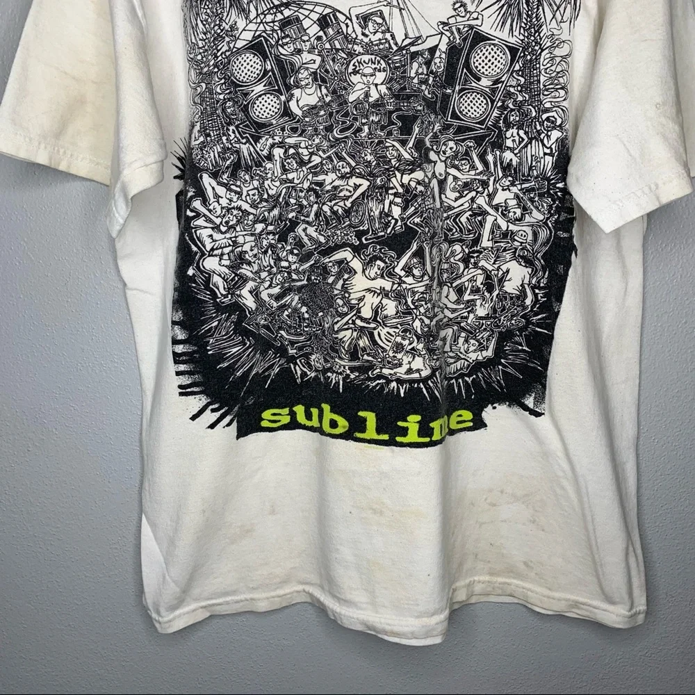 Men’s Sublime Skunk Records T-Shirt Size Missing Measurements In Info! - Picture 5 of 11